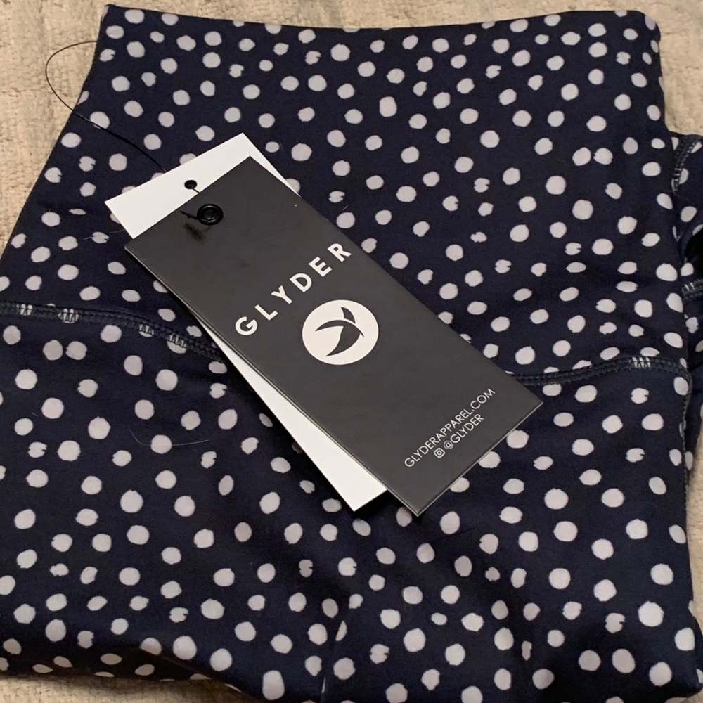 Glyder Polka-Dot leggings Navy & White